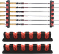 Horizontal Fishing Rod Holders Wall Mount,Pole Rack for Garage