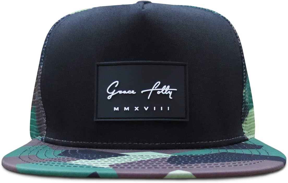 Grace Folly Trucker Hat for Men & Women. Snapback Mesh Caps