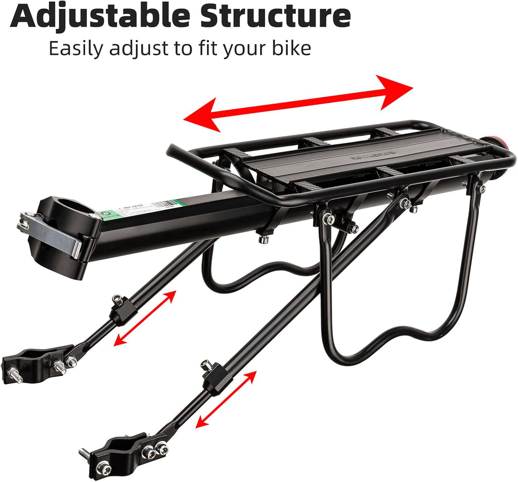 ROCKBROS Rear Bike Rack Quick Release Bike Cargo Rack for Luggage Commuting