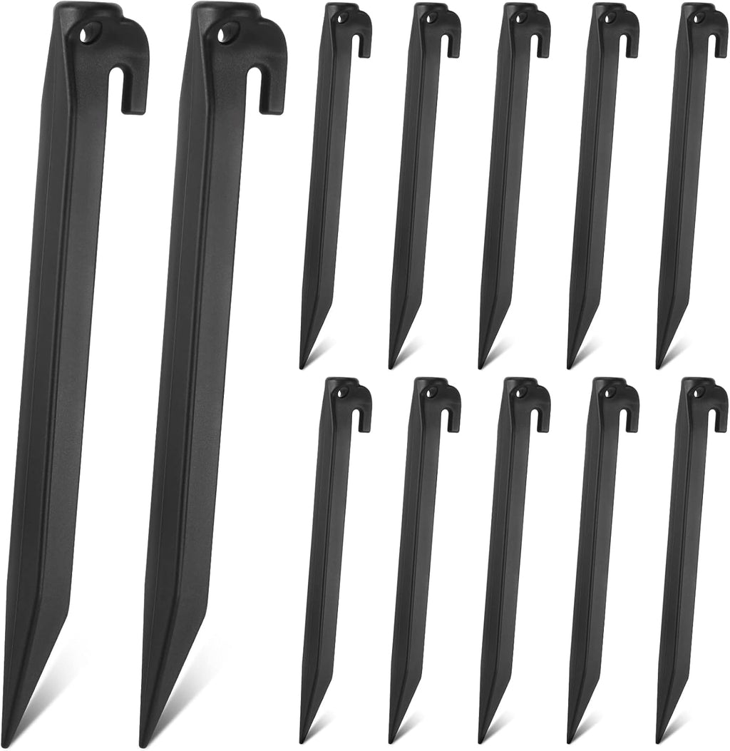Yalikop 9 Inch Plastic Inflatable Stakes Tent Stakes Replacement Yard Inflatable Accessories for Camping Tent Pegs Garden Home Decorations