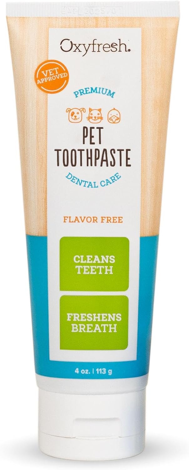 Oxyfresh Vets Professional Dog & Cat Dental Toothpaste Gel – Cleaner Teeth
