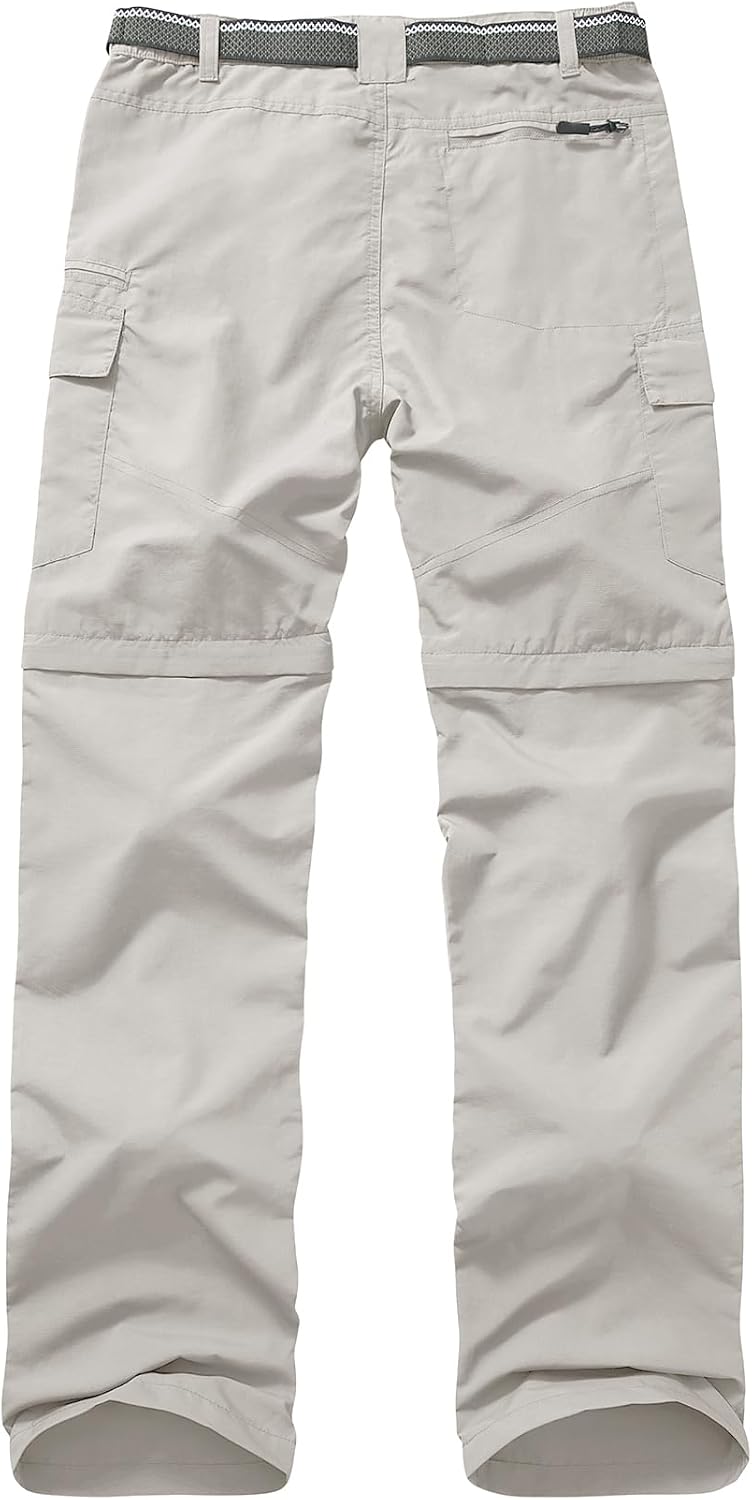 linlon Boy Scout Pants Hiking Mens Convertible Zip Off Safari Fishing