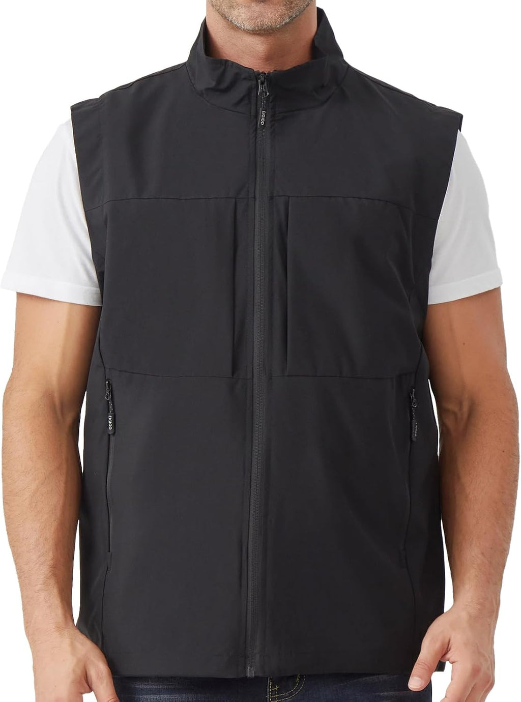 Men's Lightweight Outerwear Vest Softshell Sleeveless Jacket