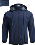 COOFANDY Men's Light Rain Jacket Packable Waterproof Raincoat Windbreaker