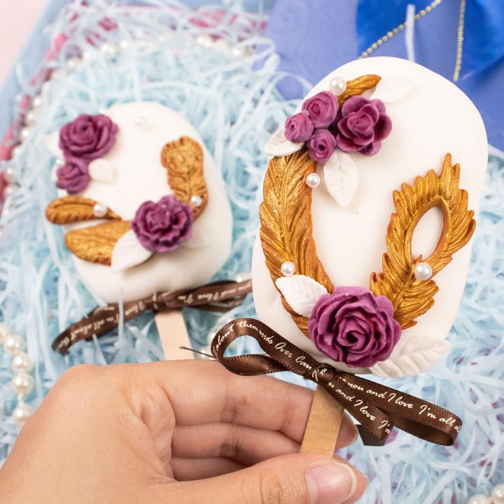 Feather Fondant Silicone Molds for Sugarcraft Cake Decorating, Chocolate, Cupcake Topper, Epoxy Resin Jewelry Casting, Polymer Clay 2-Bundle Length 1.3-3.3inch