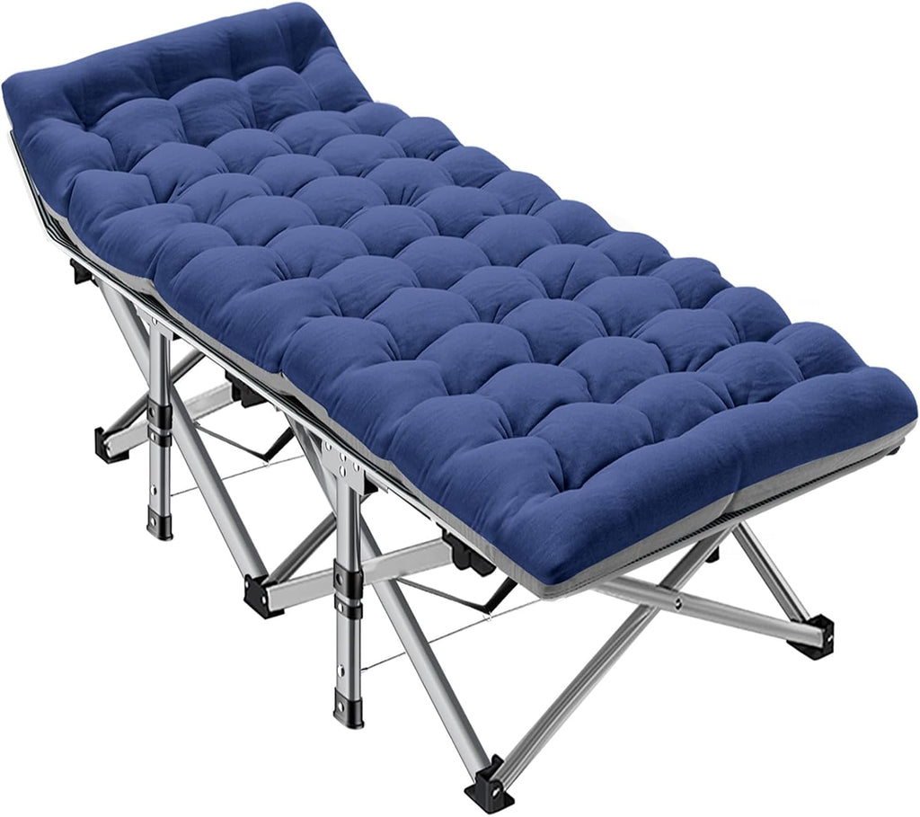 ABORON Camping Cot for Adults, 28 in Wide Folding Bed with Mattress