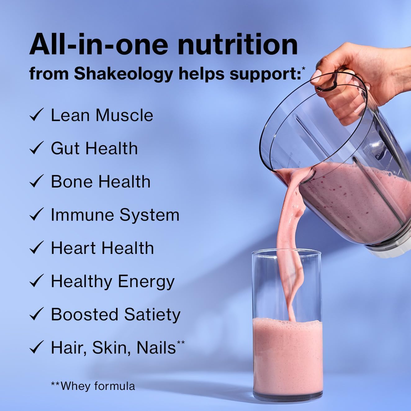 Shakeology 0g Added Sugar Plant-Based Protein Powder-Cookies&Creamy,30 Serv