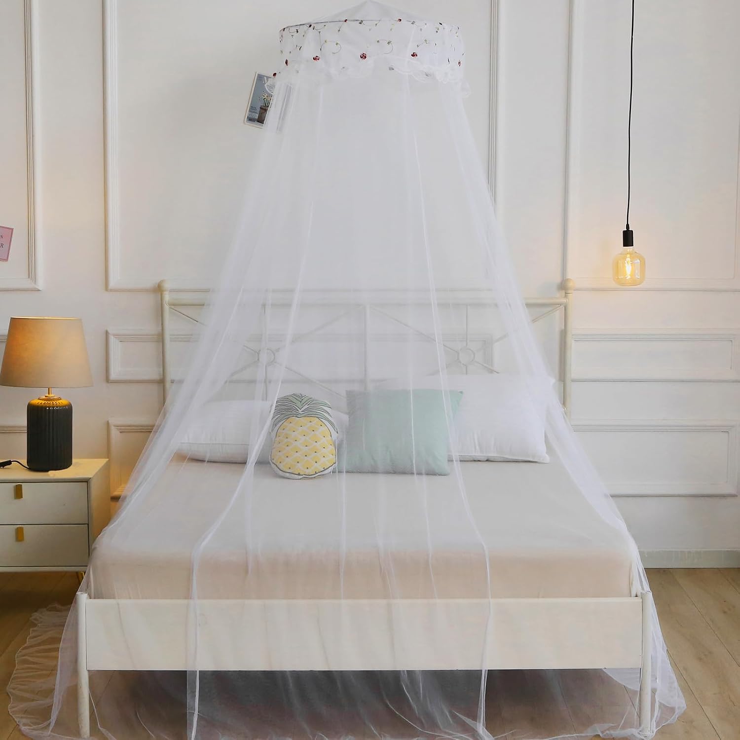 Mosquito Net Bed Canopy for Girls Dome Bed Curtains Tent Twin Queen Size