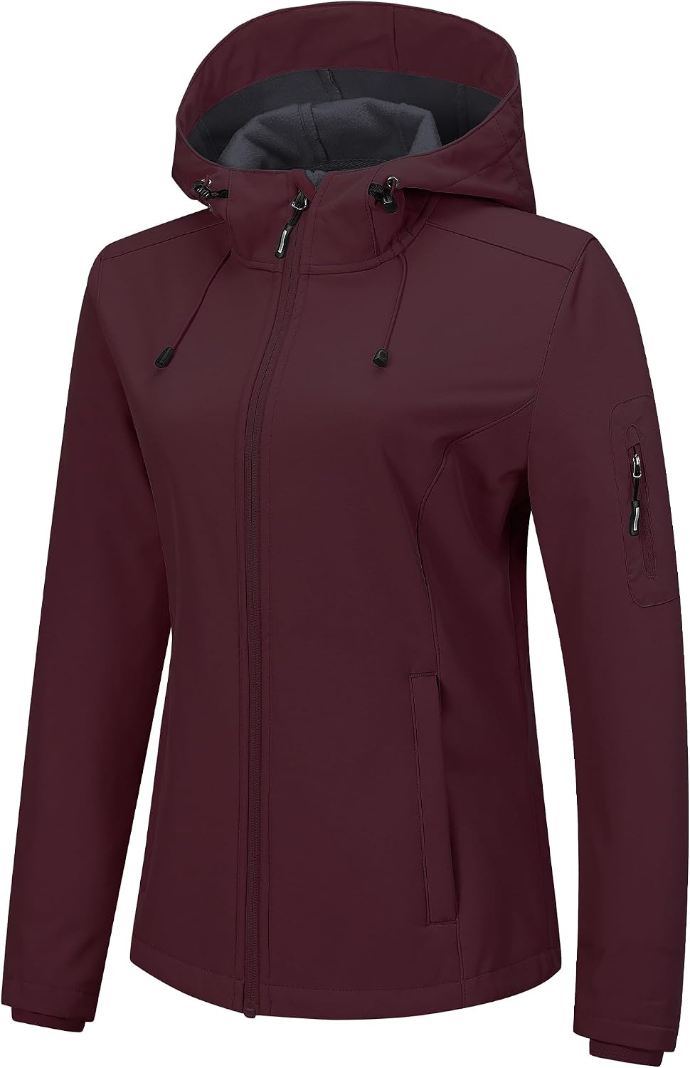 Outdoor Ventures Women's Softshell Jacket Fleece Lined Waterproof Rain Coat