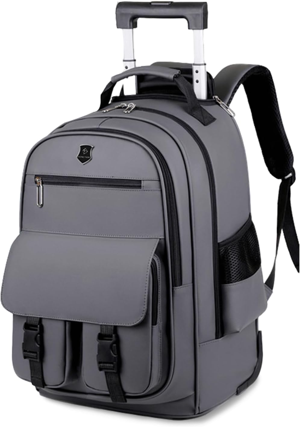 FANDARE Rolling Laptop Backpack Convertible Luggage Backpack with Wheels Travel Daypacks Multi-Functional Carry-On for Business Trip Men Lifestyle Outdoor Urban Waterproof PU Film Backpacks Blue