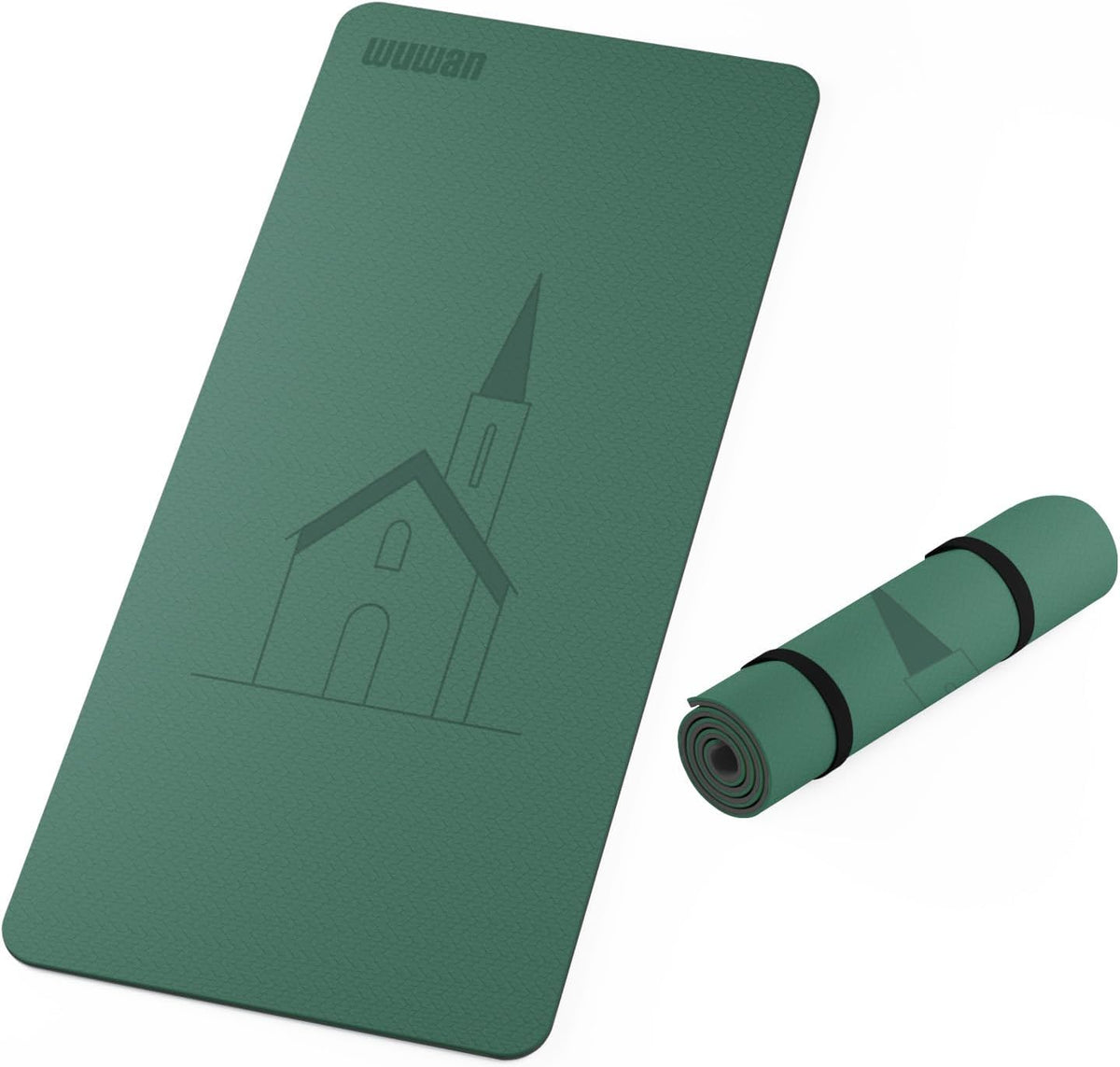Yoga Mat TPE 72"x31.5"x0.31" Thick Non Slip Exercise Mat
