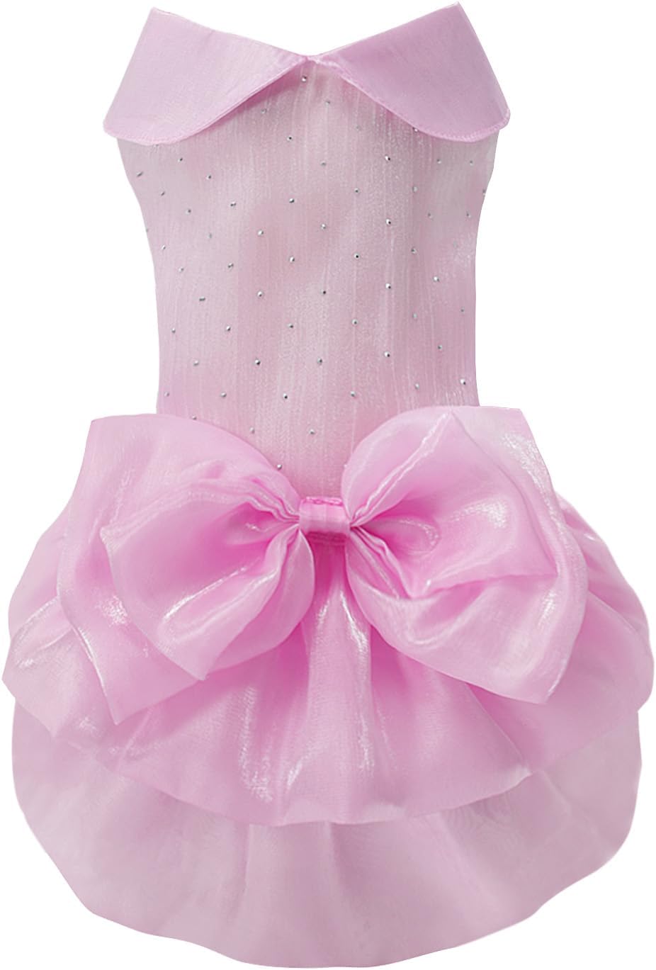 Dog Dress,Pet Wedding Dress Princess Formal Tutu Skirt with Bowknot,Puppy Birthday Party Outfit Apparel Girl for Small Dogs Cats (Blue, Medium(8-13lb))