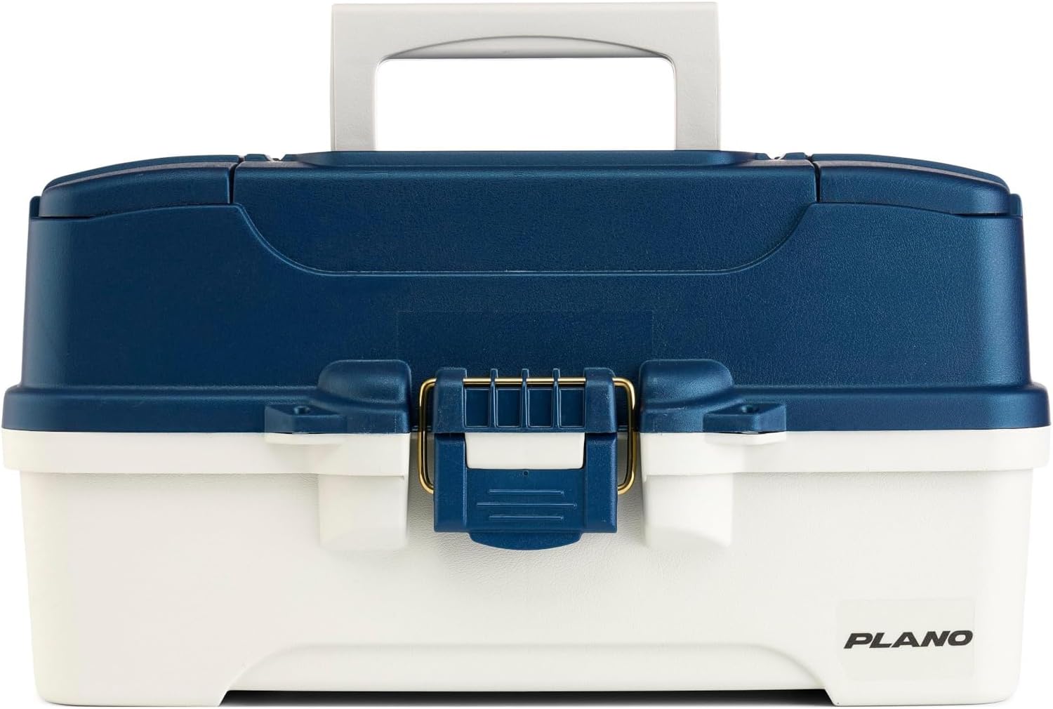 Plano 2-Tray Tackle Box with Dual Top Access, Blue Metallic/Off White, Premium Tackle Storage, 620206, One Size