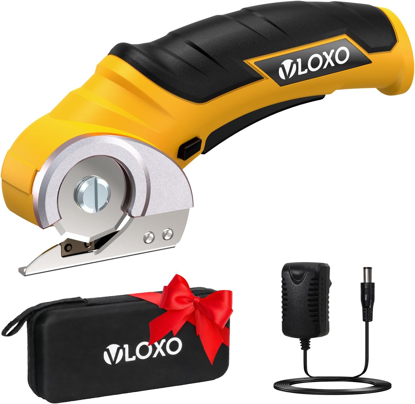 VLOXO Cordless Electric Scissors Cardboard Cutter with Safety Lock