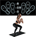Anti-Slip Squat Mat, Squat Mat with Foot Position Sports Accessories for Home Workout, Anti-Slip & Shock-Absorbing Scientific Design Suitable for Home & Gym Use