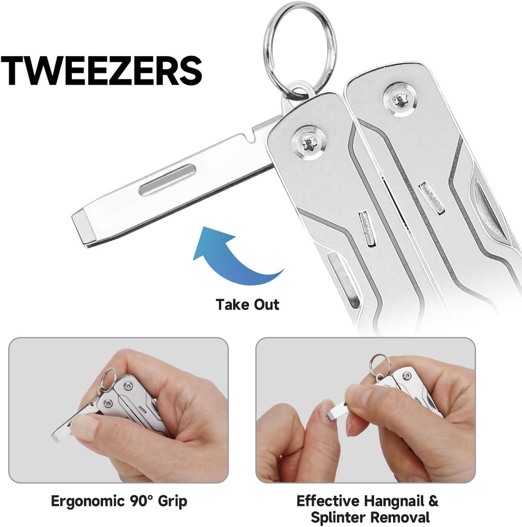 NexTool Micro Sailor Scissors S0, 8-in-1 Mini Keychain Multitool (Khika)