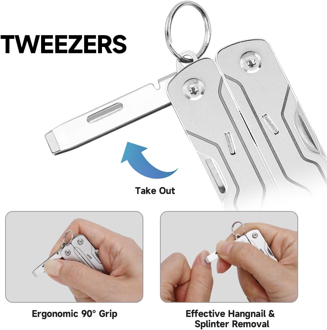 NexTool Micro Sailor Scissors S0, 8-in-1 Mini Keychain Multitool (Khika)