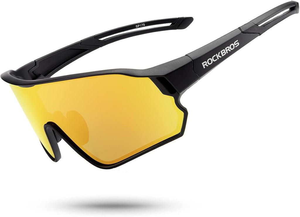 ROCKBROS Polarized Sports Sunglasses Anti-Glare HD Cycling Sun Glasses
