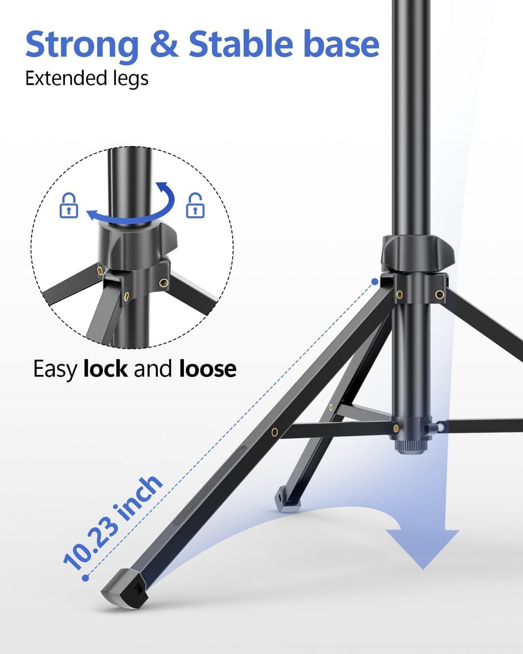 EMART 62’’ Cell Phone Tripod Stand with Remote for iPhone and Android