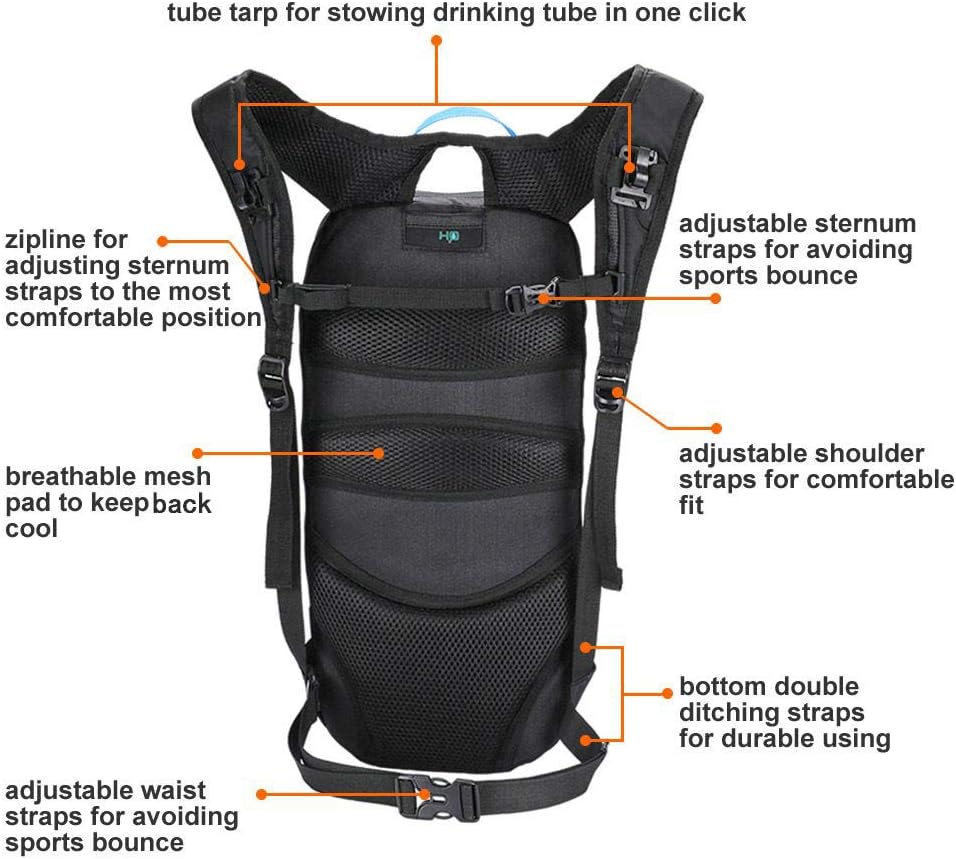 Bike Backpack Small Mountain Biking Backpack Lightweight 6l Daypack - MTB Cycling,Hiking,Skiing,Snow Bicycle,Snowboard
