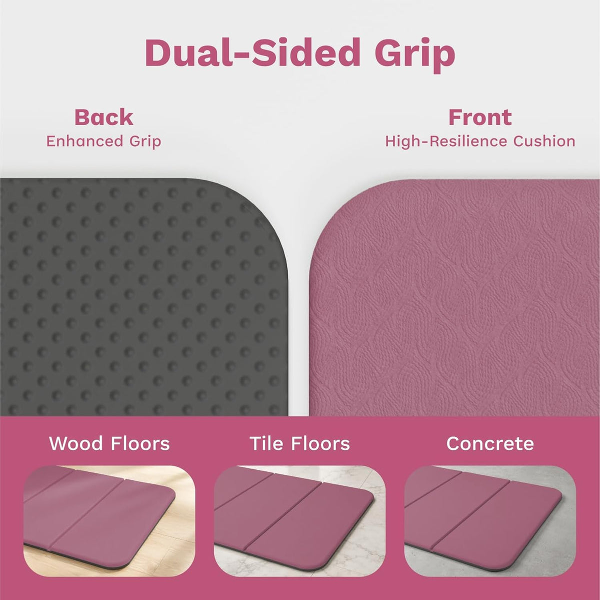 AIRHOP Foldable Yoga Pilates Mat 10mm Thick Non Slip TPE Workout Pad 75x26"