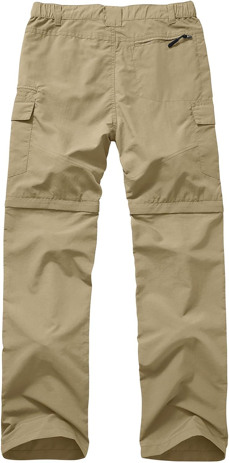 linlon Boy Scout Pants Hiking Mens Convertible Zip Off Safari Fishing