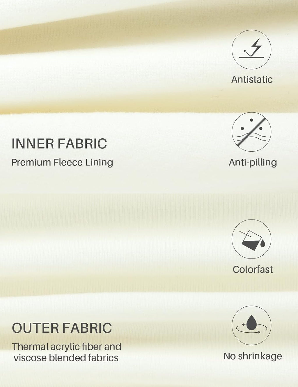 Thermal Underwear for Men - 2 Styles: 185g Lightweight Thin Base Layer & 220g Midweight Micro-Fleece Lined Long Johns