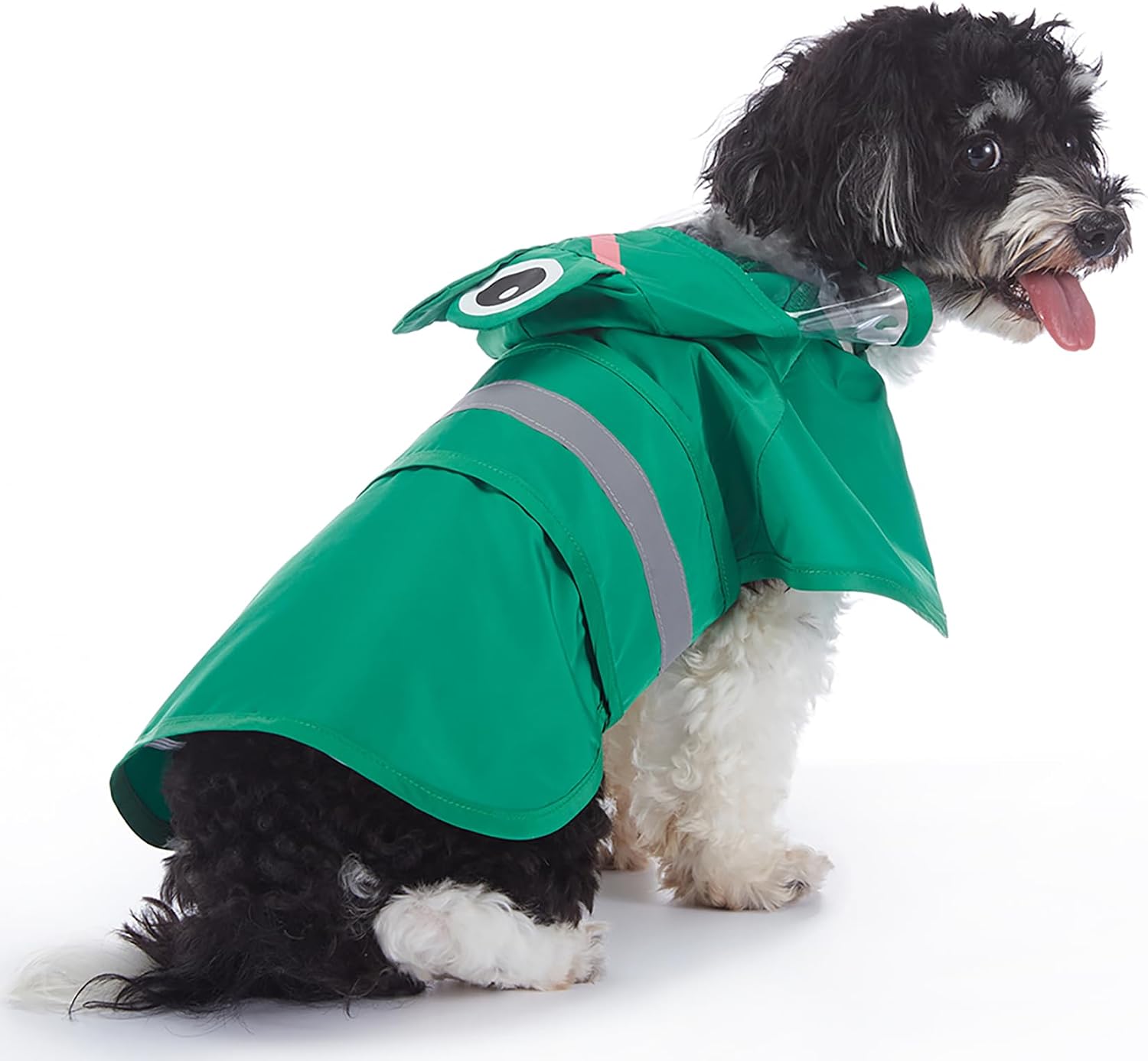Dog Raincoat Hooded Reflective Waterproof Slicker Poncho