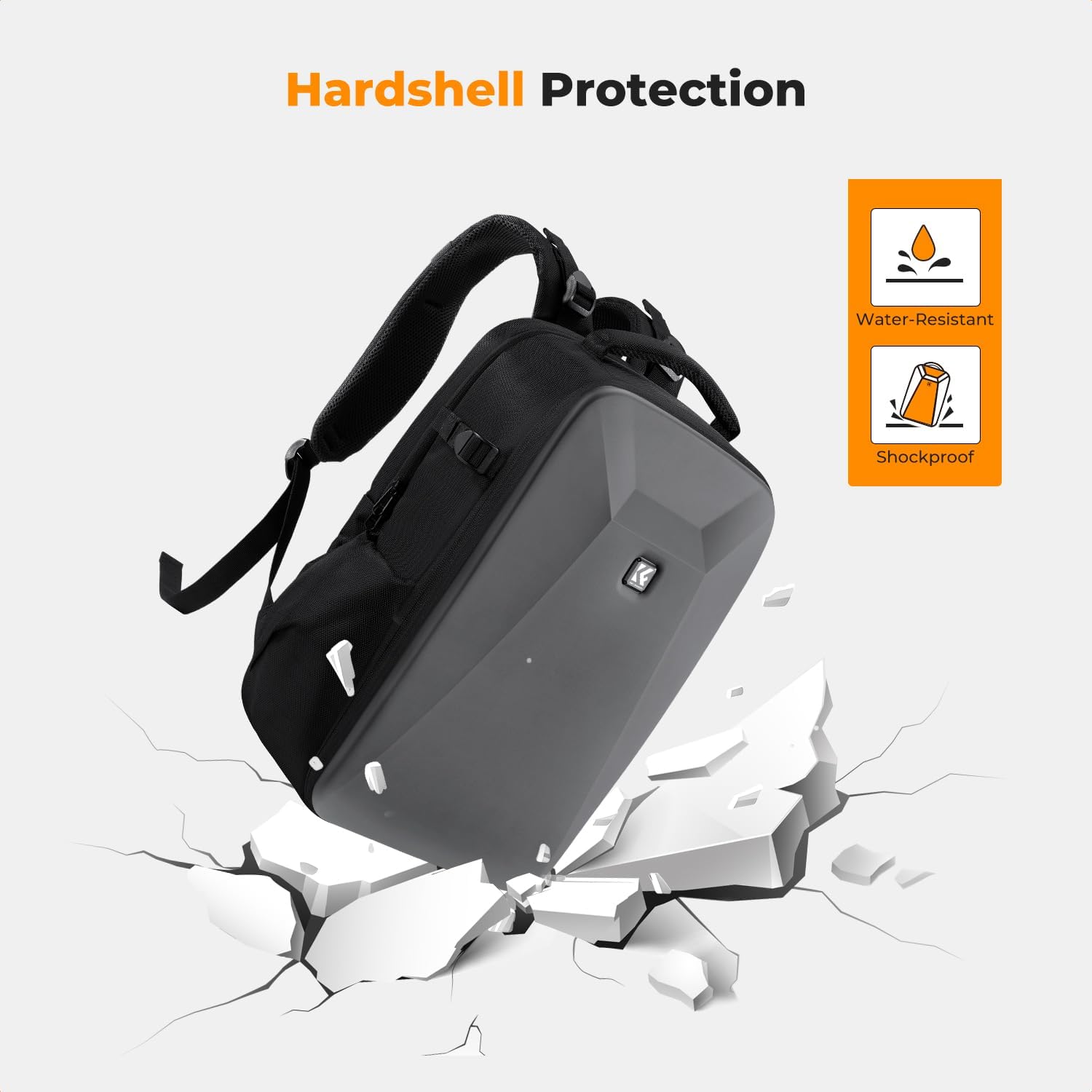 K&F CONCEPT Camera Backpack,Hardshell Photography DSLR Camera Bag