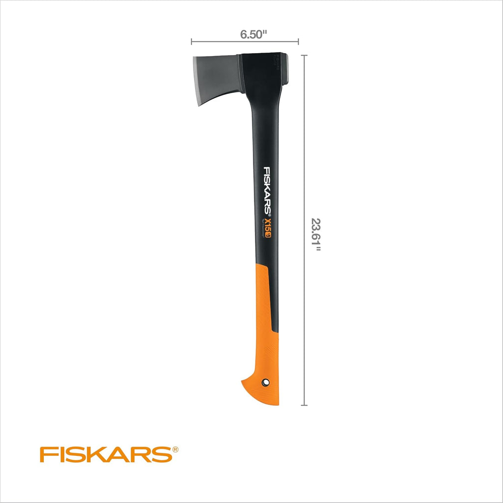 Fiskars X15 Chopping Axe 24", for Tree Felling & Limbing Wood Branches