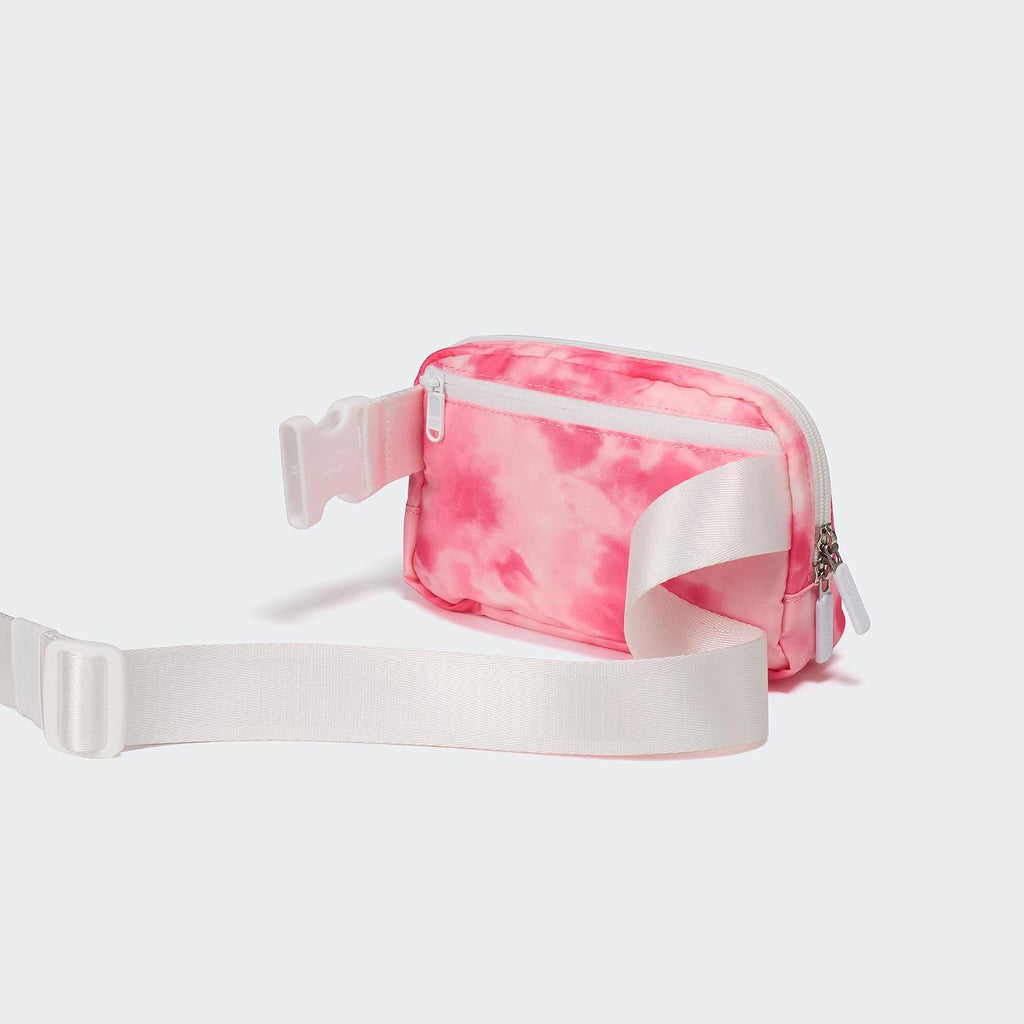 Pander Nylon Fanny Pack for Women, Two-Way Zipper Crossbody Bag