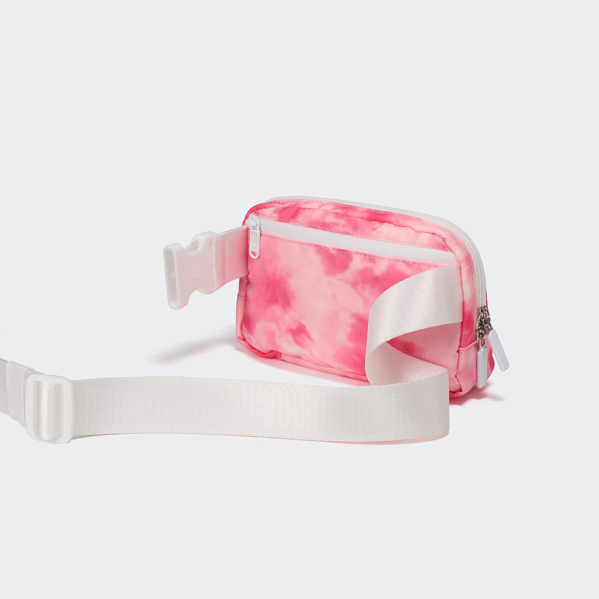 Pander Nylon Fanny Pack for Women, Two-Way Zipper Crossbody Bag