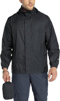 33,000ft Men's Packable Rain Jacket Lightweight Waterproof Golf Raincoat