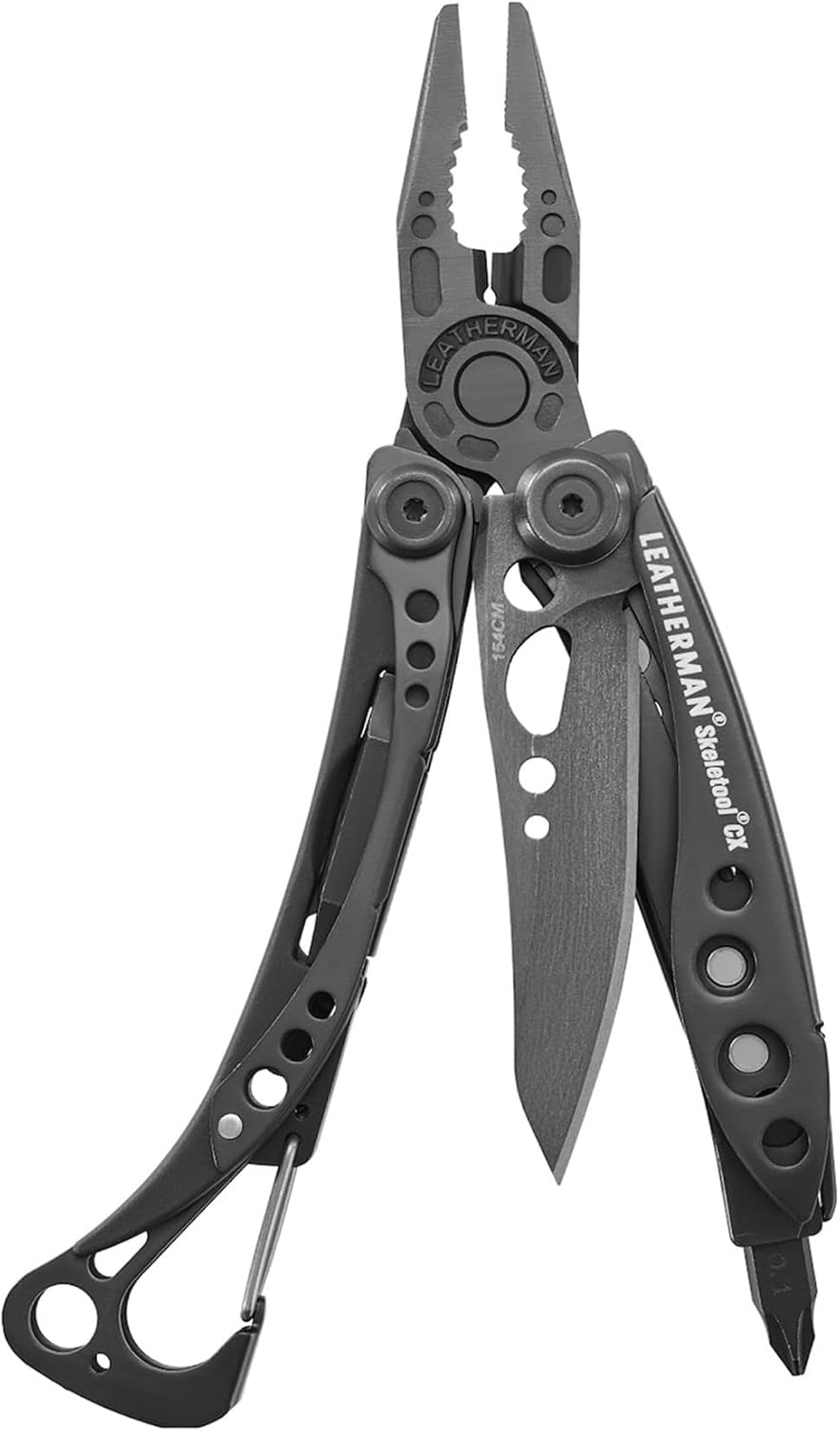LEATHERMAN Skeletool CX 7-in-1 Multi-Tool, Lightweight EDC, Onyx