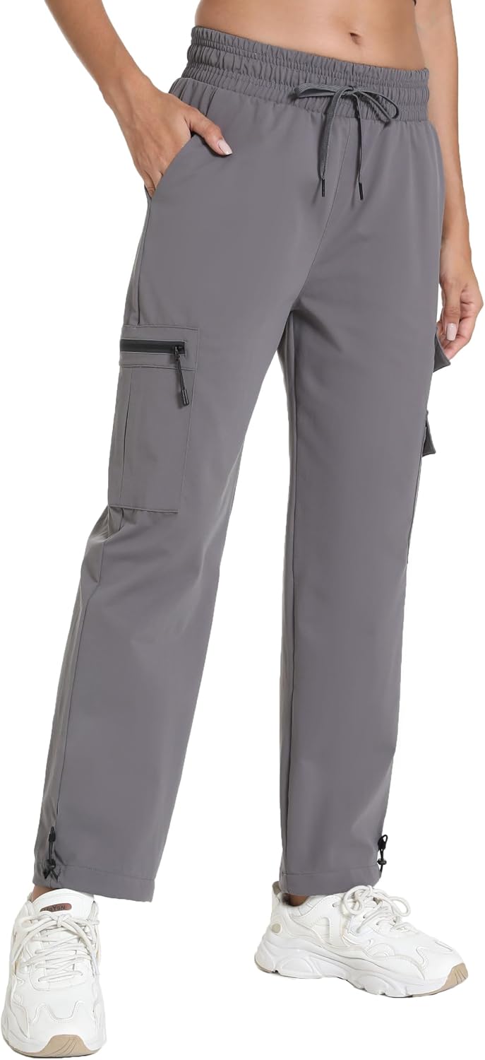 Rrosseyz Women's Hiking Pants with Pockets Lightweight Water Resistant