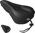 Zacro Bike Seat Cushion - Gel Padded Cover for Men Women Comfort, Extra Soft Exercise Bicycle Compatible with Peloton, Stationary or Cruiser Seats