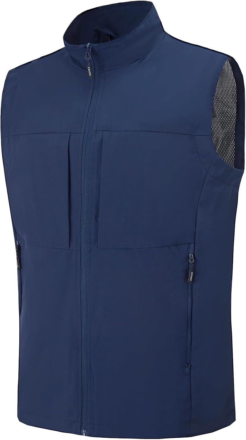 Men's Lightweight Outerwear Vest Softshell Sleeveless Jacket