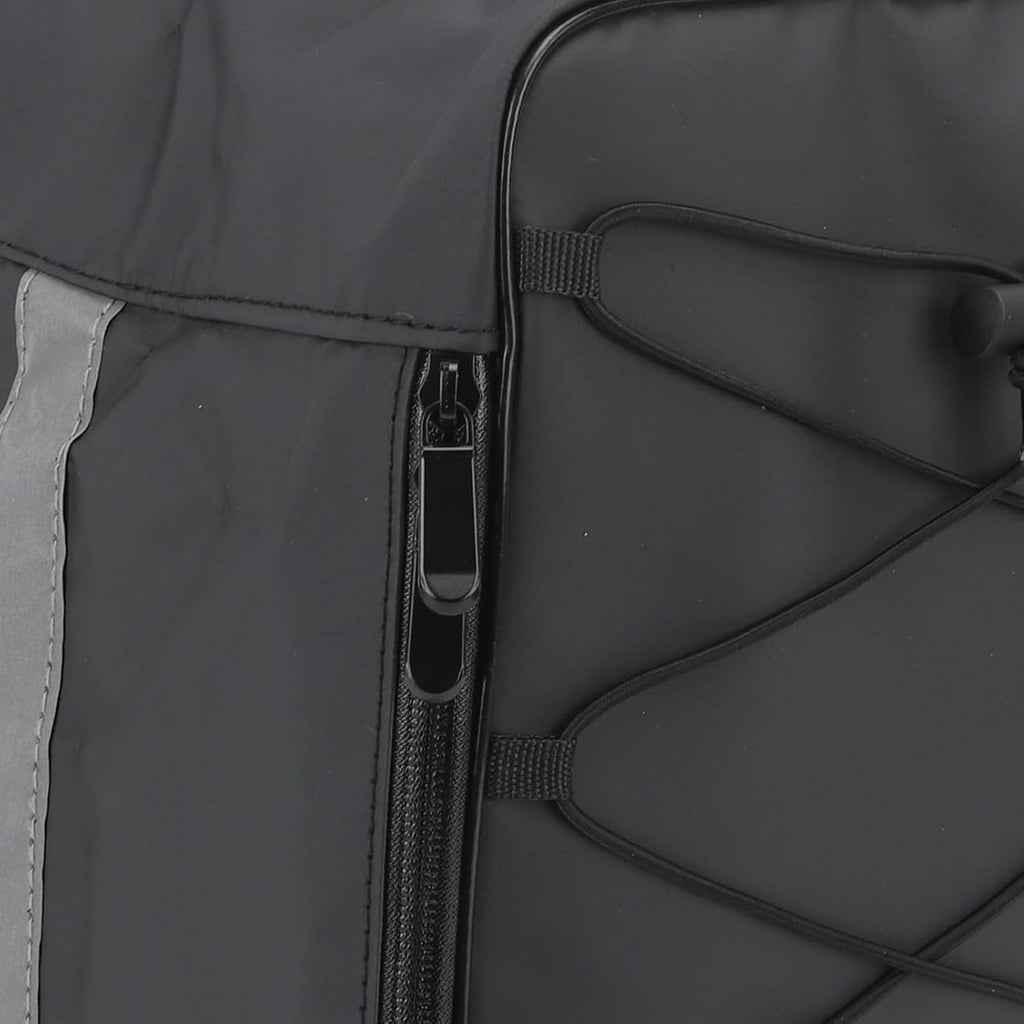 Drfeify Cycling Trunk Carrier Rear Bike Rack Bag 15L Capacity Saddle Bag Black PU Leather
