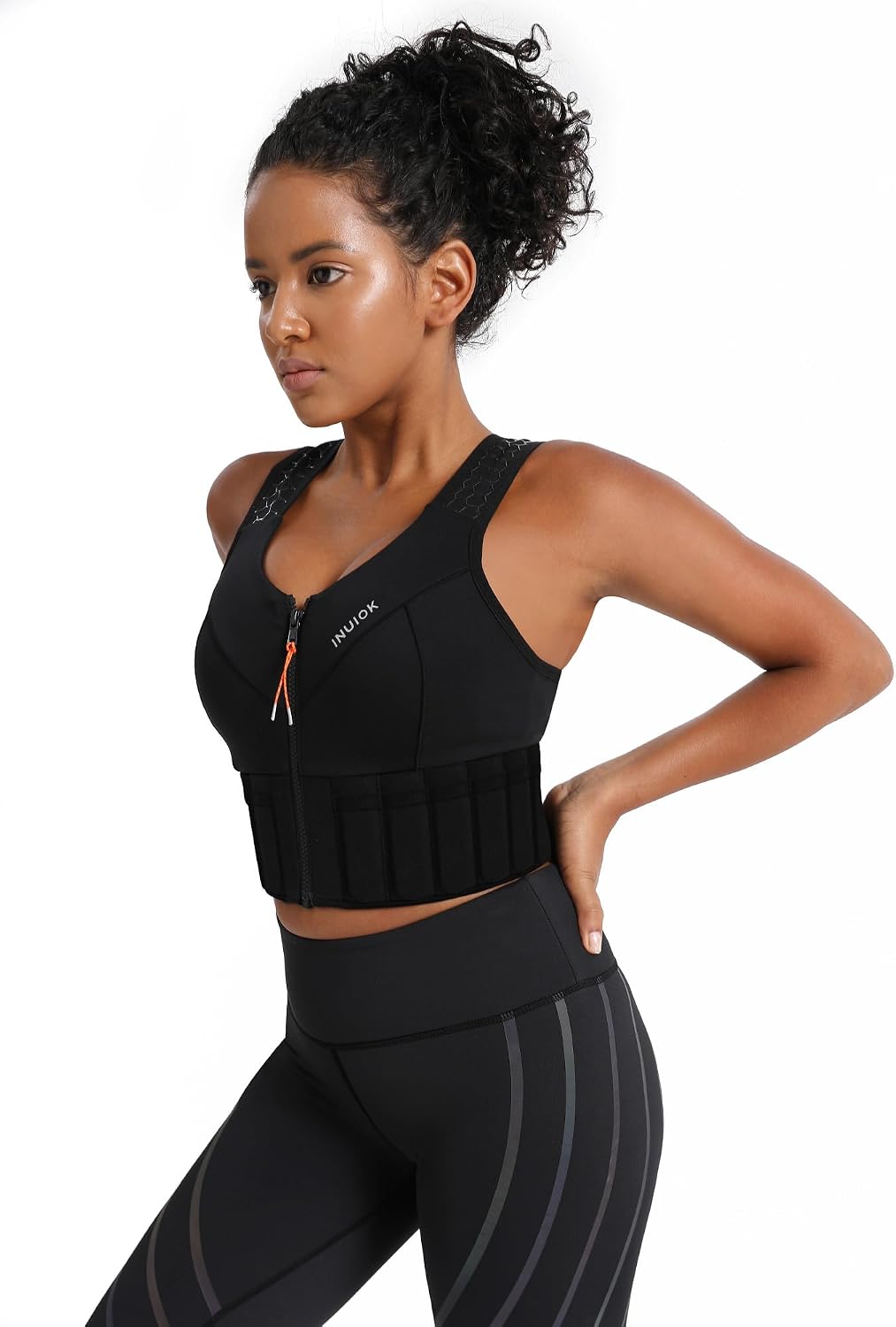 Women's Weighted Vest – a sports bra that fuses fashion with added resistance, designed to increase exercise intensity and boost workout results. Ideal for running and walking.