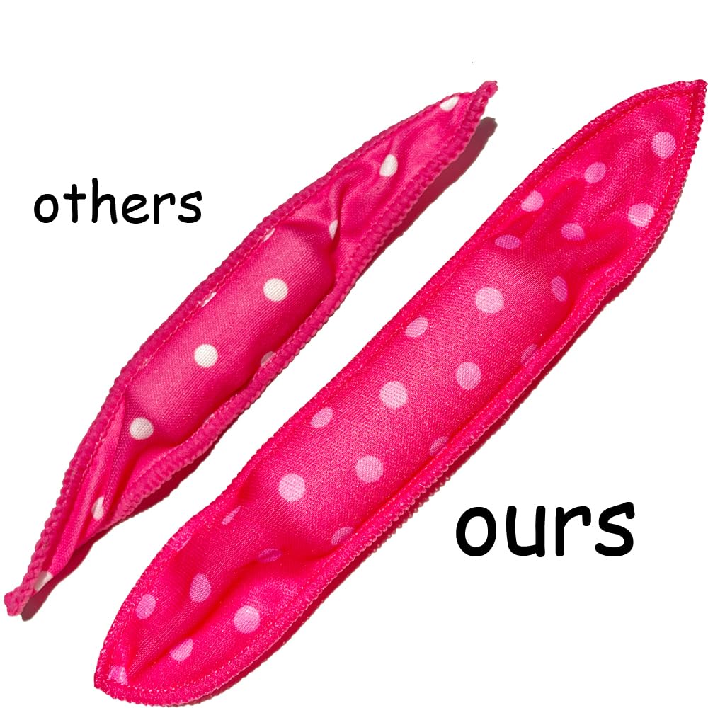Aimin Soft Curlers for Overnight Heatless Curls, No Heat Foam Rollers for Long Hair, Satin Sponge Curlers (30 pcs, pink)