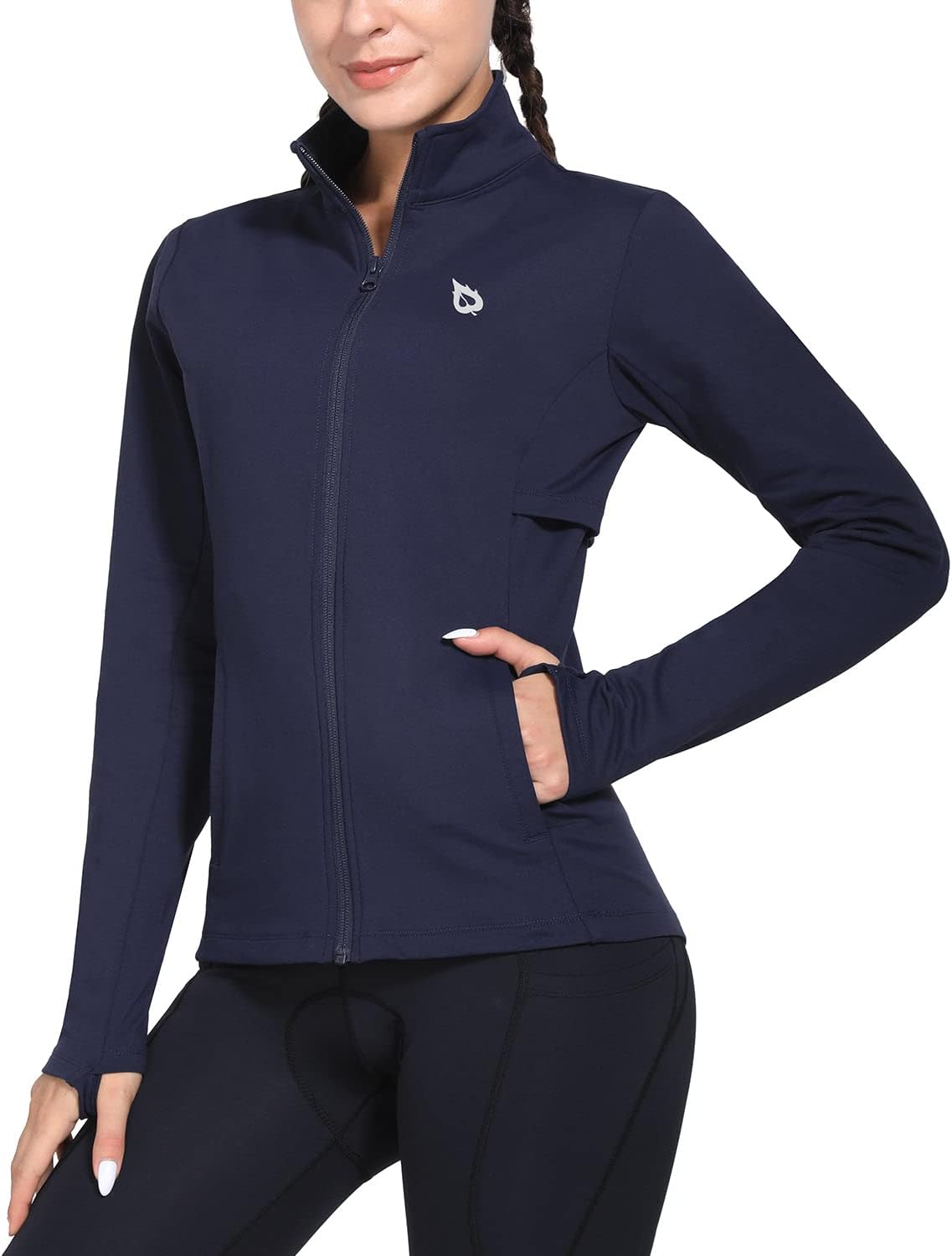 baleaf Women's Fleece Running Jacket Winter Gear Water Resistant Cycling
