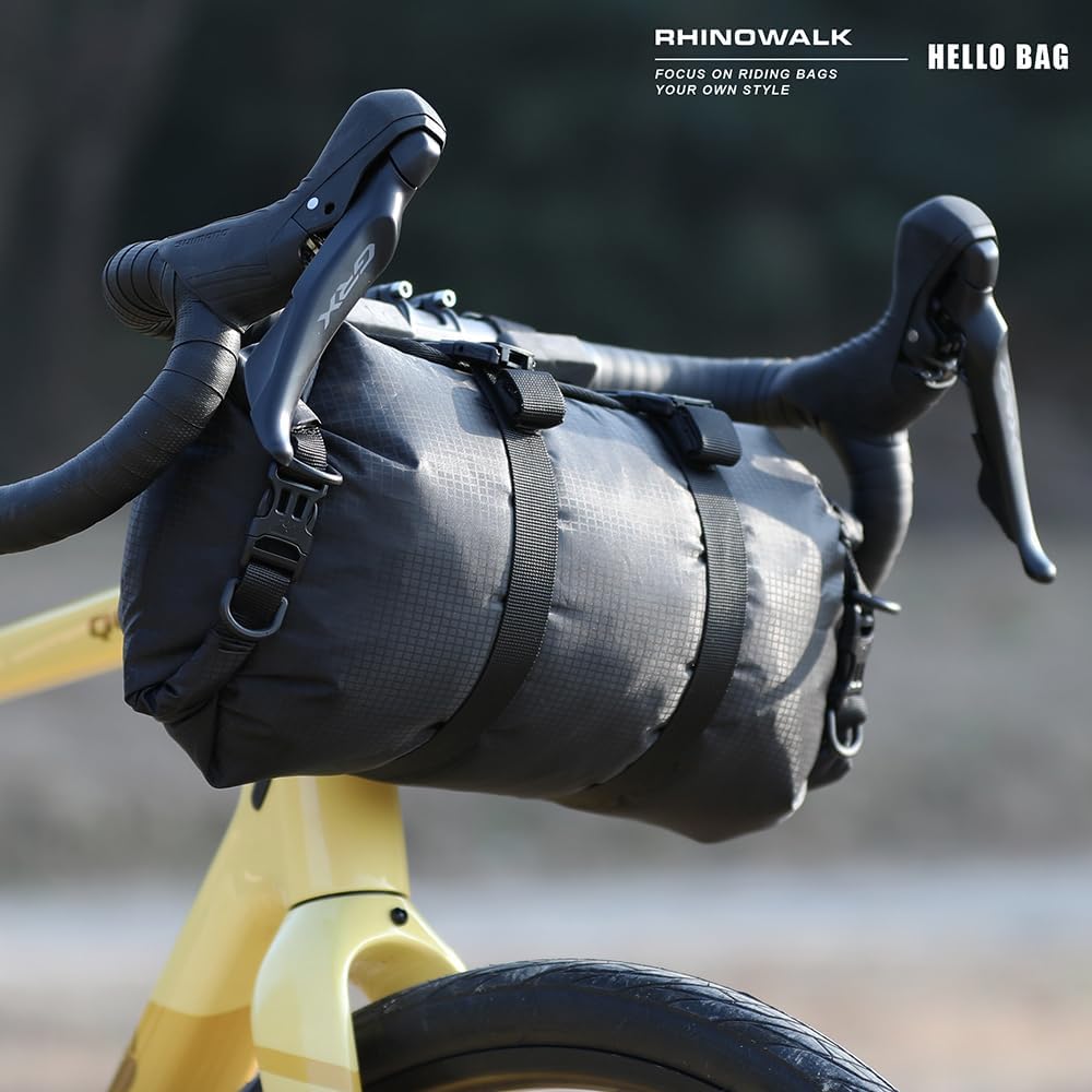 Rhinowalk Waterproof Bike Handlebar Dry Bag 12L, Roll-Top (Type 9400)