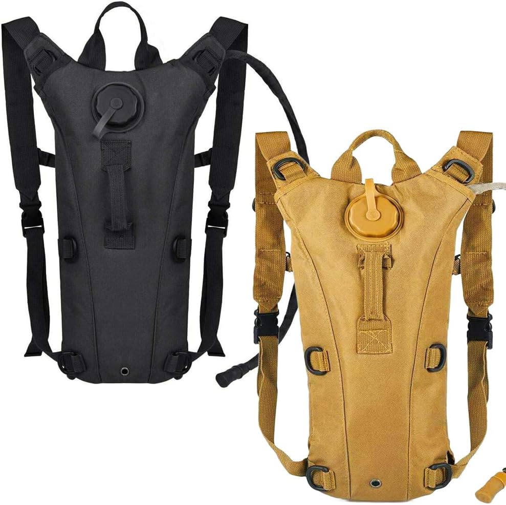 Tactical Water Hydration Pack Military 3L Water Bladder Carrier Backpack Leakproof for Running Jogging Cycling Hiking