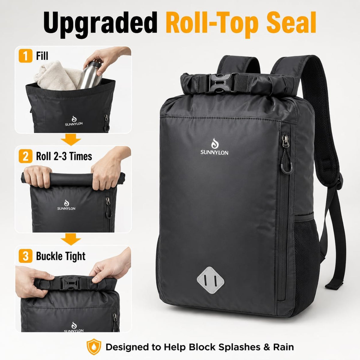 Dry Bag Backpack, 20L Dry Bag Waterproof with Waist Pouch and Phone Case,Roll top Dry bag for kayaking,Marine dry bag for Kayaking, Beach, Rafting, Boating, Hiking, Camping and Fishing