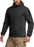 CQR Men's Lightweight Warm Insulated Jacket, Windproof Water Resistant Winter Active Coat for Hiking Work Outdoor Tactical