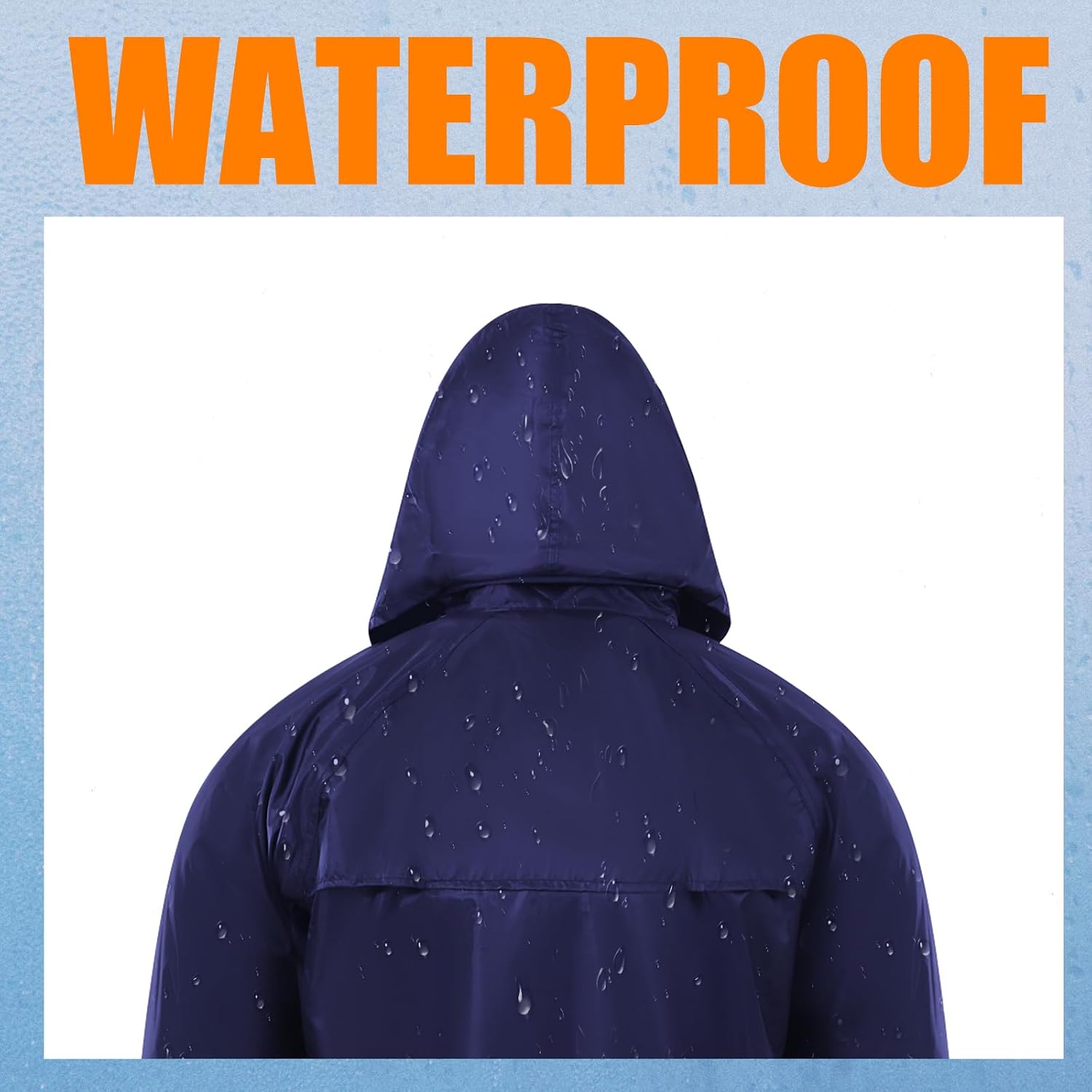 RainRider Rain Jacket Pants Suits for Men Women Waterproof Lightweight Rain Gear Workwear