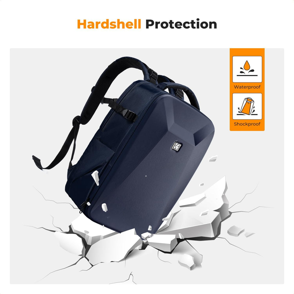 K&F CONCEPT Camera Backpack,Hardshell Photography DSLR Camera Bag