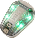 Tactical IR Strobe Helmet Light Military Identification Lights with Visible LED + White Strobe Survival Signal (Tan-Green)