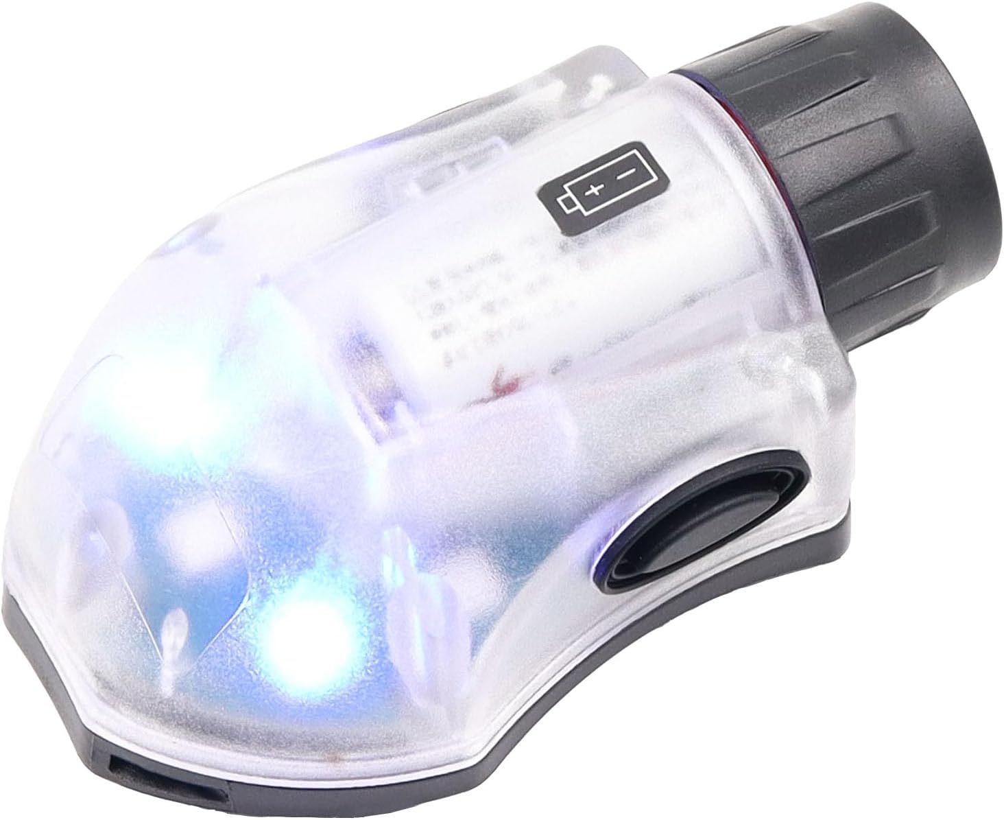 Tactical IR Strobe Helmet Light Military Identification Light with LED Visible Light Constant-on & Strobe Survival Signal Light (Black-Blue)