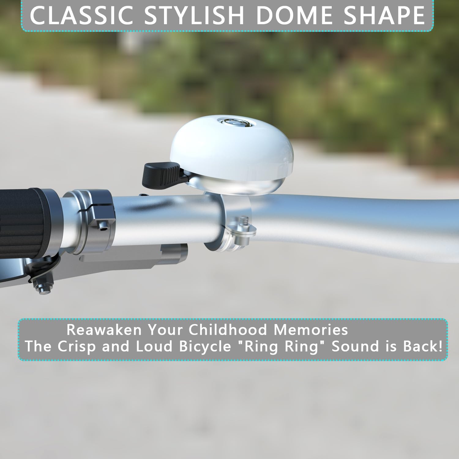 Greallthy Bike Bell Classic Bike Bells for Adults Youth, Bicycle Bell for Handlebars Adult, Loud Sound Beach Cruiser Mountain Bike Bell Accessories.